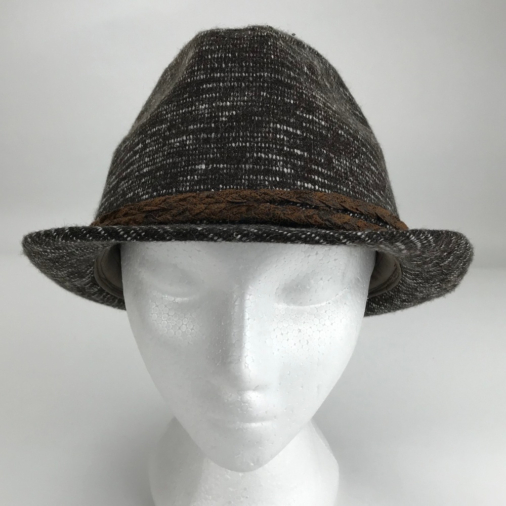Billabong Fedora Brown Plaid Check Hat One Size